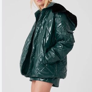 Alo Shop Snomoto Puffer Jacket - Midnight Xs nwt